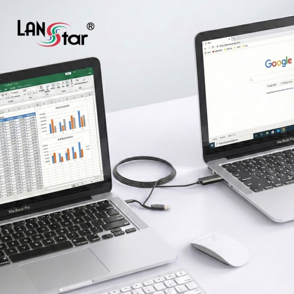 [LANstar] USB C 데이터 공유 KM 링크 케이블 [30967] [100개]
