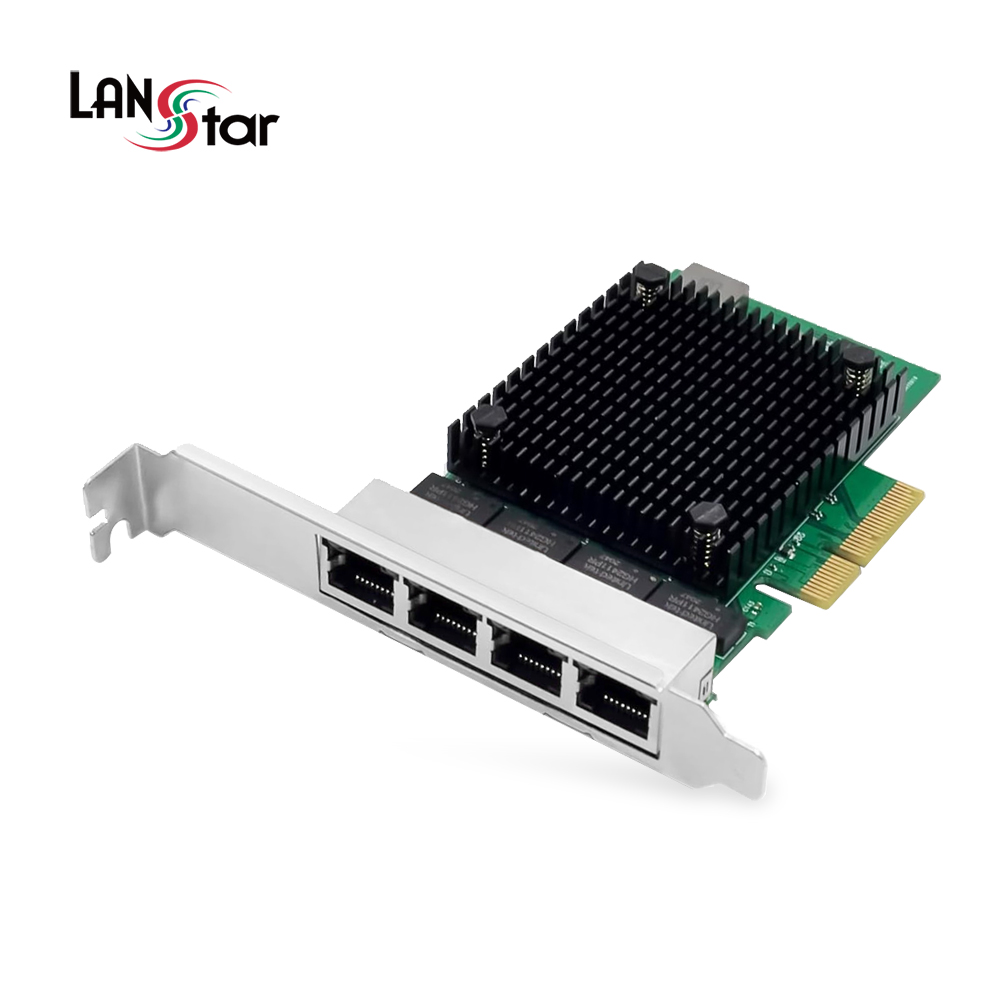 [LANstar] PCIe 유선랜카드 2.5Gbps 4포트 (Realtek RTL8125B) [30970]