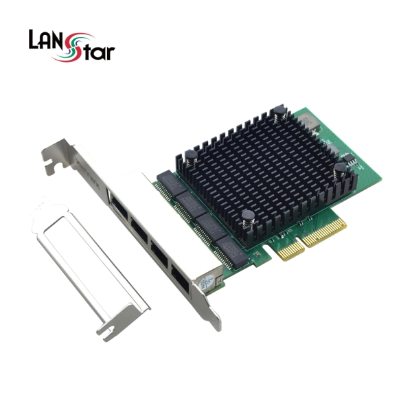 [LANstar] PCIe 유선랜카드 2.5Gbps 4포트 (Realtek RTL8125B) [30970]