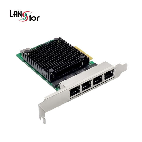 [LANstar] PCIe 유선랜카드 2.5Gbps 4포트 (Realtek RTL8125B) [30970]