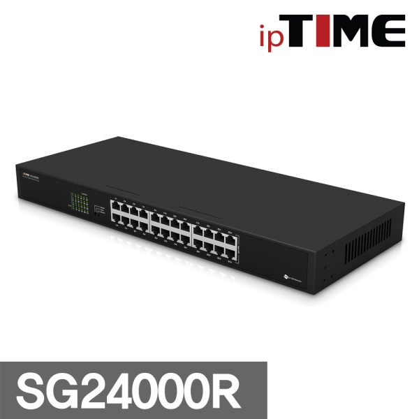 아이피타임 ipTIME SG24000R 24포트 기가비트 스위칭허브 랜선분배기 무료배송