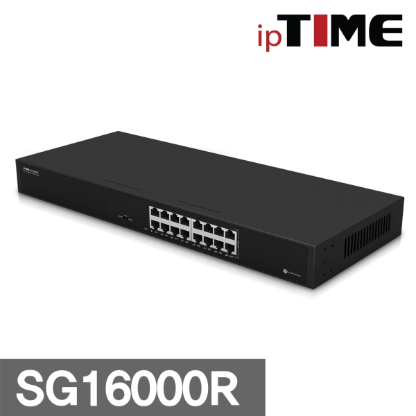 아이피타임 ipTIME SG16000R 16포트 기가비트 스위칭허브 랜선분배기 무료배송