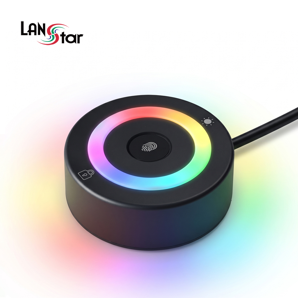 [LANstar] 핑거온 데스크탑 외부전원 지문인식 스위치 [30978]
