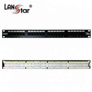 [LANstar] 패치판넬 CAT.6 24PORT 50u UL규격 대만산 [50031]