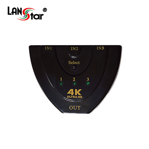[LANstar] HDMI 수동선택기 3:1, 4K 30Hz [30179]