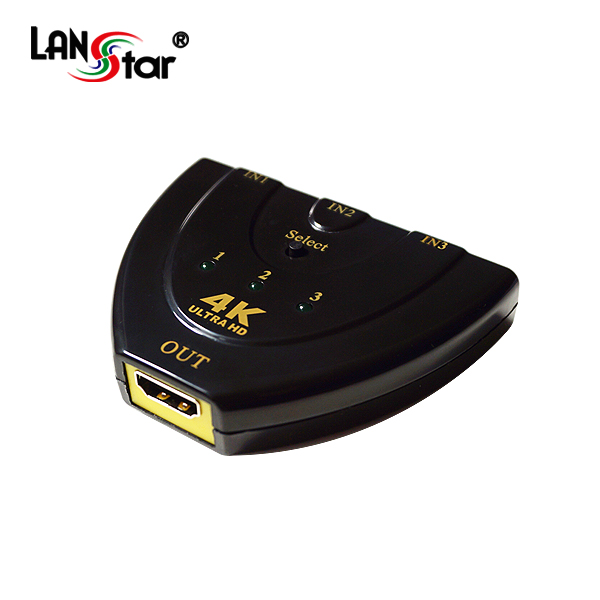[LANstar] HDMI 수동선택기 3:1, 4K 30Hz [30179]