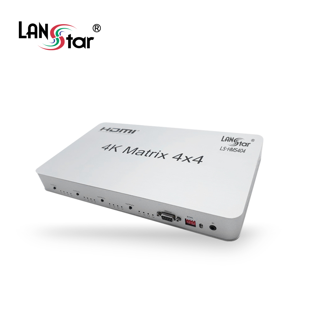 [LANstar] HDMI 매트릭스, 4:4, 입력 4P 출력 4P, 4K 2K 30Hz 지원 [20150]