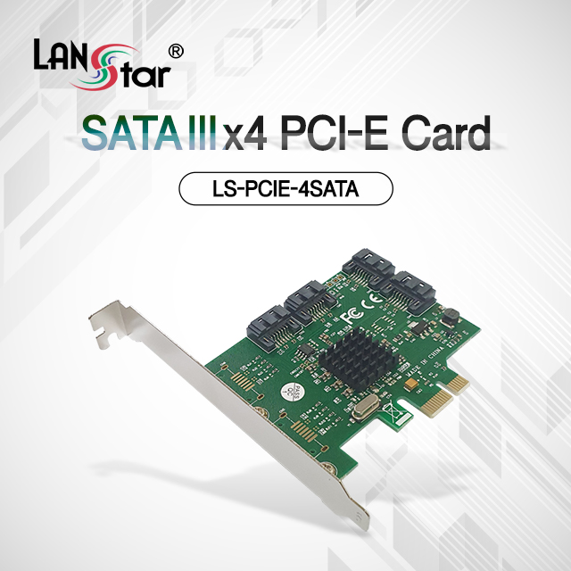 [LANstar] SATA3*4 PCI-e 카드 [30370]
