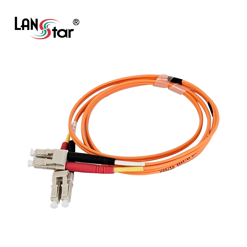 [LANstar] 광케이블 멀티모드(MM) LC-LC, 1M 주황 [30684]