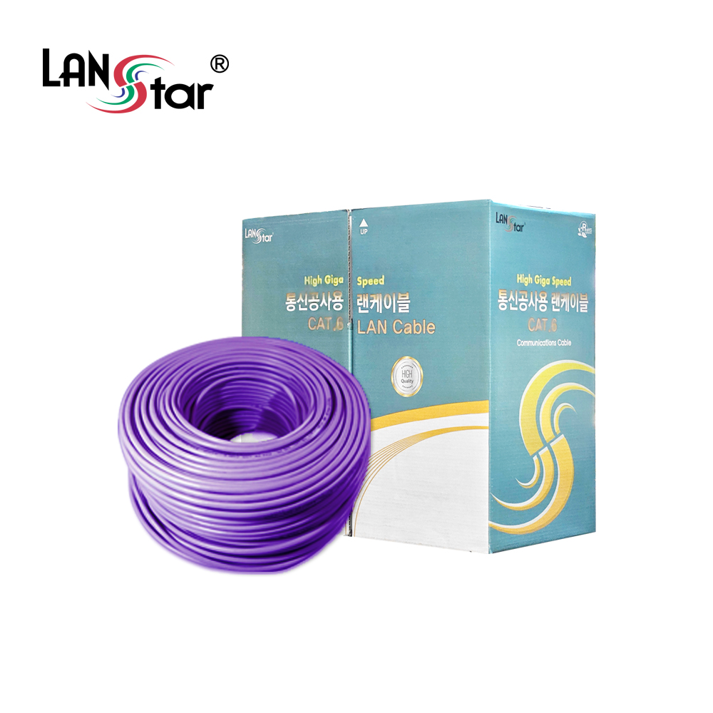 [LANstar] UTP 랜케이블 ,CAT.6, BOX, 300M BOA, PURPLE [30522] (2개)