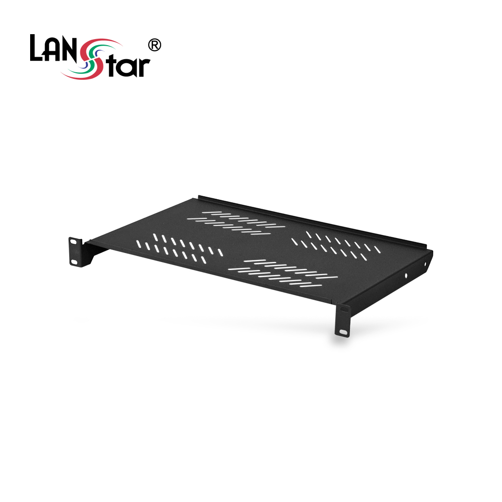 [LANstar] 허브랙 전면 거치선반 블랙 280mm [30575] (5개)
