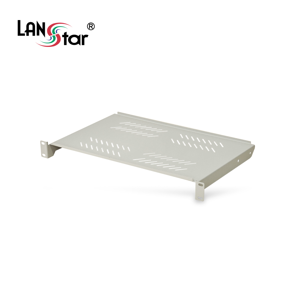 [LANstar] 허브랙 전면 거치선반 아이보리 280mm [30574] (5개)
