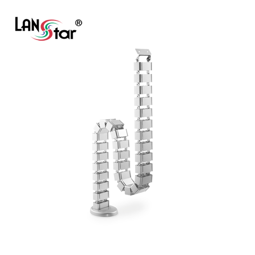 [단종] [LANstar] 언더 데스크 케이블 정리기 실버 [30604]