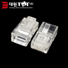 [대원TMT] 대원티엠티 CAT.6 UTP RJ-45 커넥터 100개입 50마이크로 [DW-RJC6N]