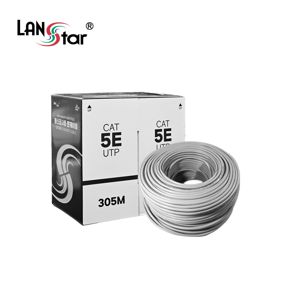 [LANstar] Cat.5E UTP 305M 케이블 Grey 색상 [LSC001]