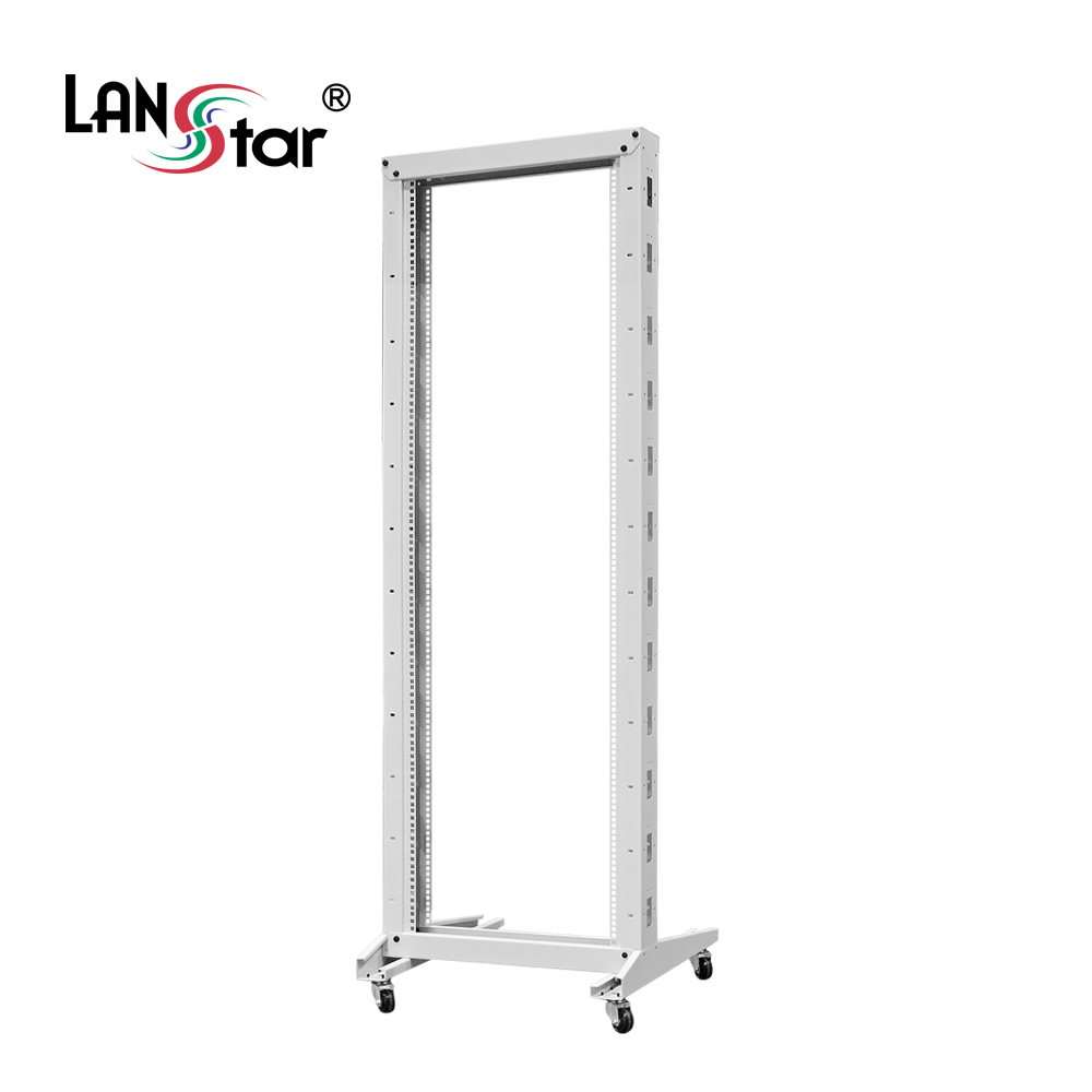 [LANstar] 오픈허브랙 2POST , 37unit, 아이보리색상 [30852]