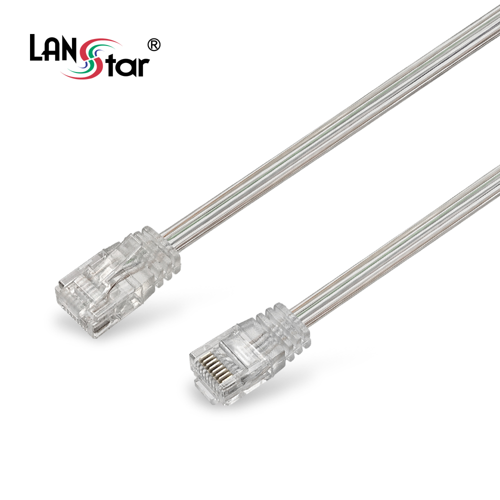 [LANstar] CAT.6 UTP 투명 평면케이블 20M [30878] [70개]