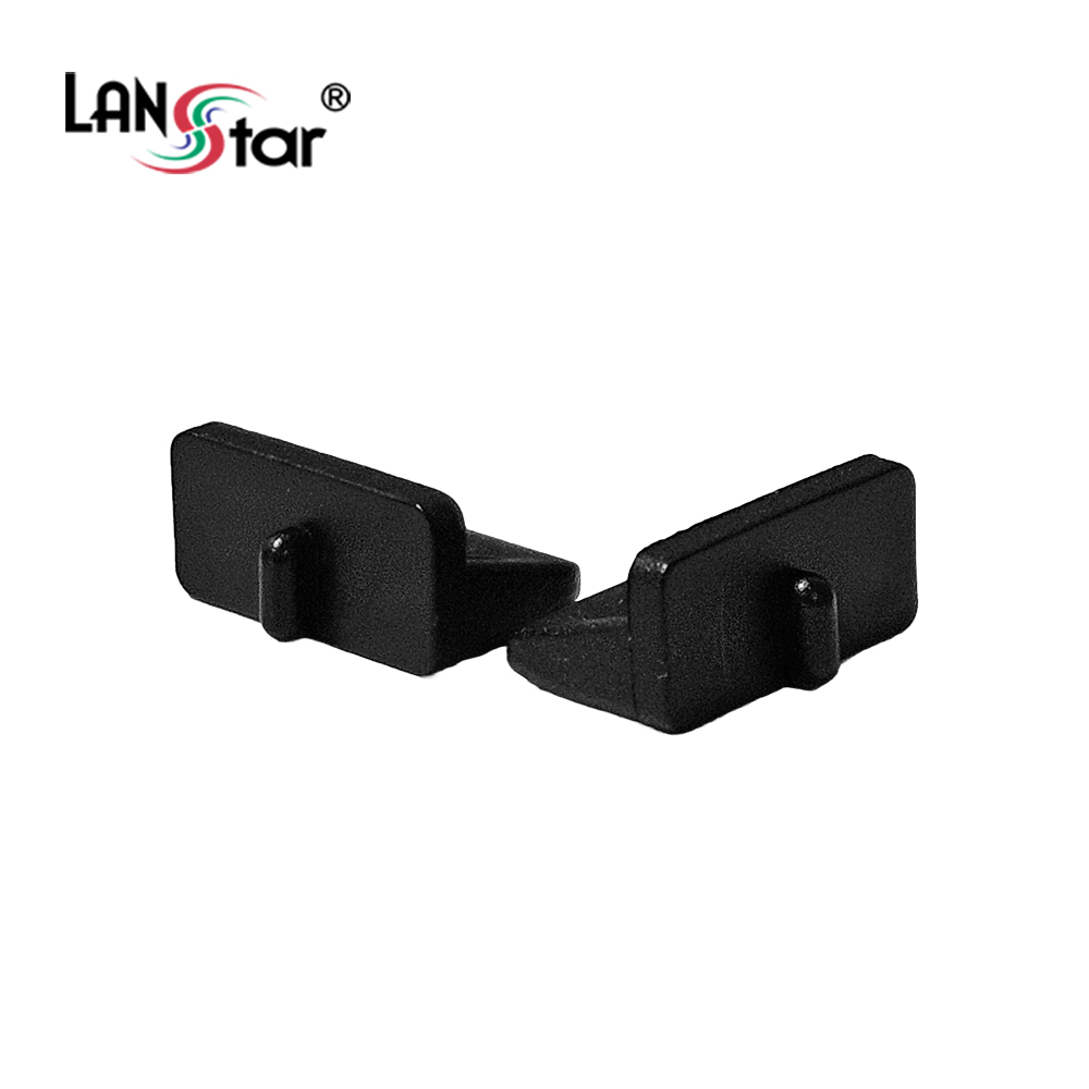 [LANstar] USB 먼지덮개, DUST 커버,PE, 검정 (100개입) [30907]
