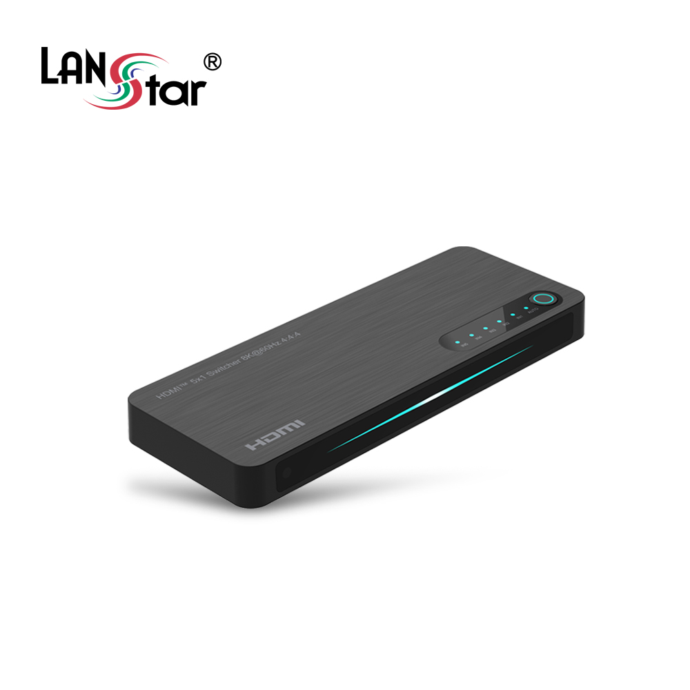 [LANstar] HDMI2.1 수동선택기 5:1, 8K 60hz 4K 120hz