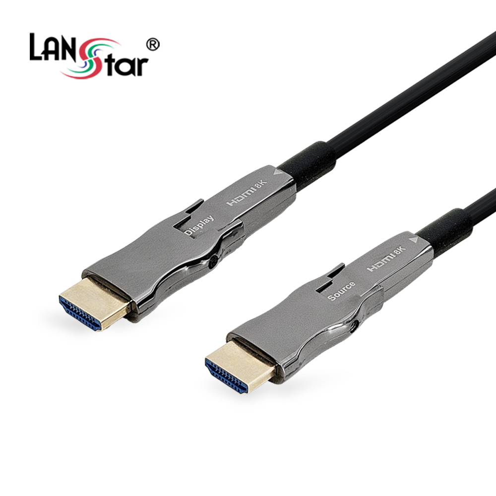 [Lanstar] HDMI 2.1v AOC 배관용 분리형 케이블, 70M [30921](4개)