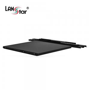 [LANstar] 슬라이드 서버랙 전용 선반, 410(W)*500(D), 검정 For LS-750HS~2000HS [50029]