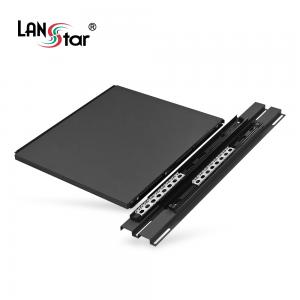 [LANstar] 슬라이드 서버랙 전용 선반, 410(W)*500(D), 검정 For LS-750HS~2000HS [50029]