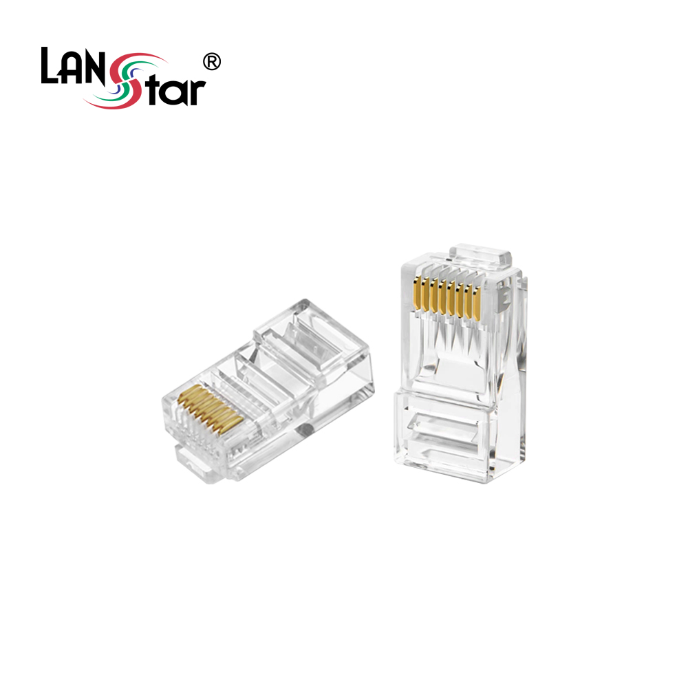 [LANstar] 모듈러콘넥터 , RJ-45, CAT.5E UTP, 3Clip, 8P8C [40630] (60)