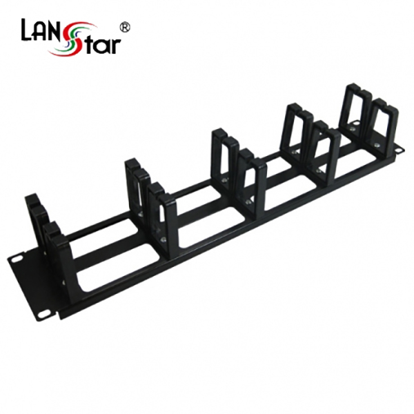 [LANstar] 케이블링, 매니지먼트 판넬, 2U, BLACK, 허브랙/서버랙 공용 [50022]