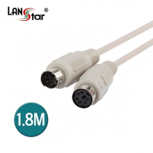 [LANstar] PS2키보드연장케이블 ,DIN6P M／F 1.8M [10533]