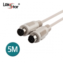 [LANstar] PS2키보드케이블 , DIN6P M／M 5M [10531]
