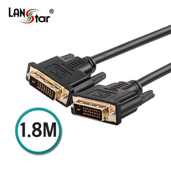 [LANstar] DVI 듀얼링크 케이블 DVI 24+1P MM 1.8M [10257] (60개)
