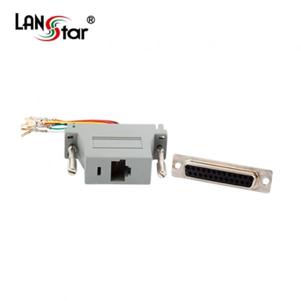 [LANstar] 패시브 , RJ-45, 8P8C／F - DB25／F [20038]
