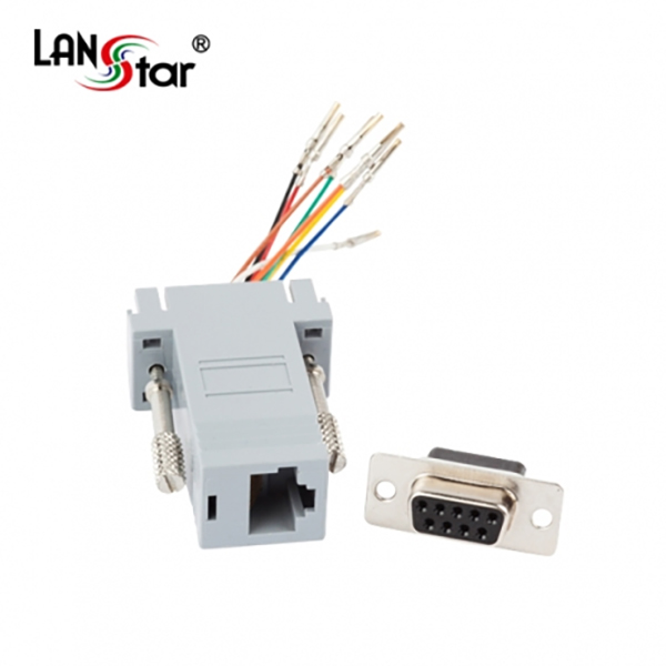 [LANstar] 패시브 , RJ-45, 8P8C／F - DB9／F [20036]