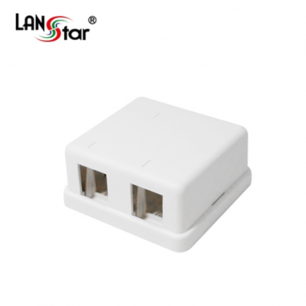 [LANstar] 돌출형아울렛 , Blank box, 2port 대만산[40061]
