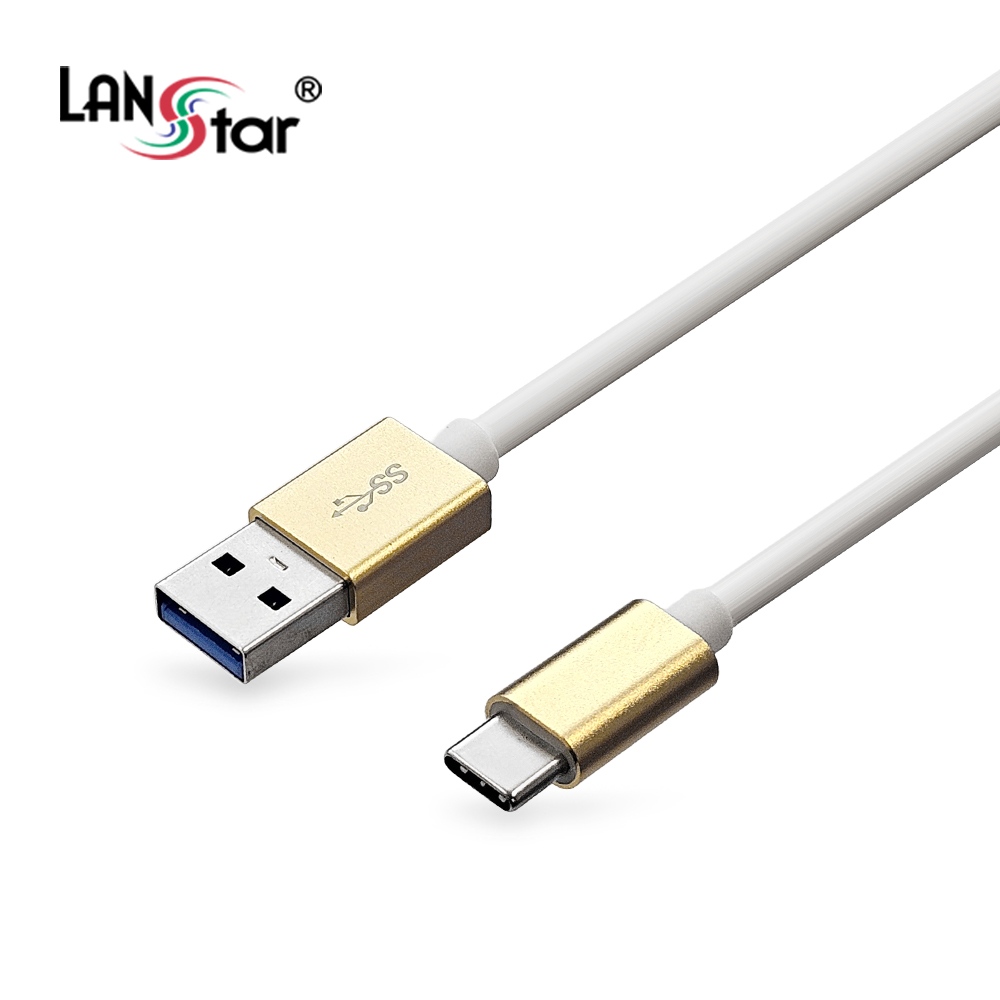 [LANstar] [USB 3.1] 케이블 USB 3.1 C/M-3.0 A/M, 1M Metal[10765]