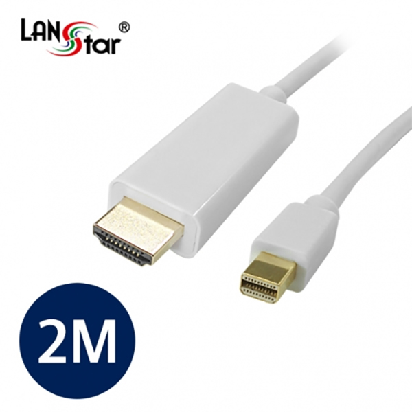 [LANstar] 신호변환기, Mini 디스플레이 to HDMI, 4K*2K 30Hz, 2M [10779]
