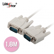 [LANstar] 시리얼케이블, DB9P M/M Direct 1.8M [10824]