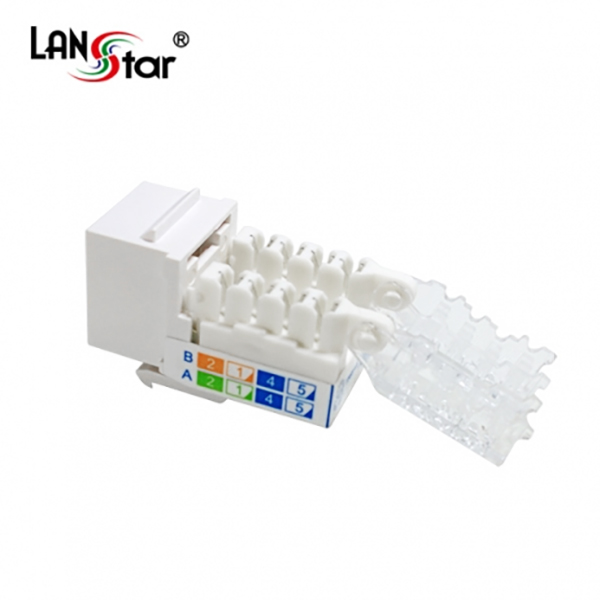 [LANstar] 신형 Tooless키스톤잭,CAT.5E, white 대만산[40524]