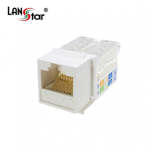 [LANstar] 신형 Tooless키스톤잭,CAT.5E, white 대만산[40524]