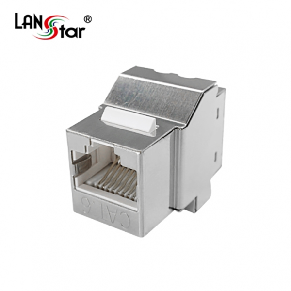 [LANstar] 키스톤 장착형 커플러, CAT.6, FTP, I형, RJ45, UL규격, Metal, 대만산 [40526]