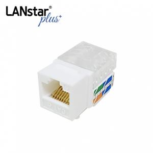 [◆Lanstar-Plus] UTP CAT.6, 8P8C, 키스톤잭 모듈, L-Type, White [40537]