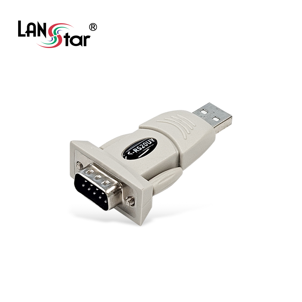 [LANstar] USB변환컨버터 , USB2.0 to RS232, PL2303RA Blue with Yellow [30138] (120개)