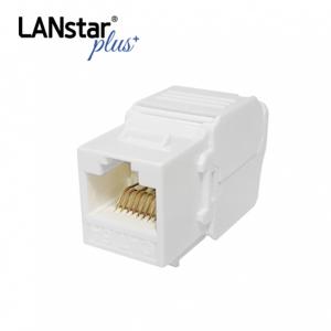 [◆Lanstar-Plus] UTP CAT.6A, 8P8C, 키스톤잭 모듈, I-Type, White [40541]