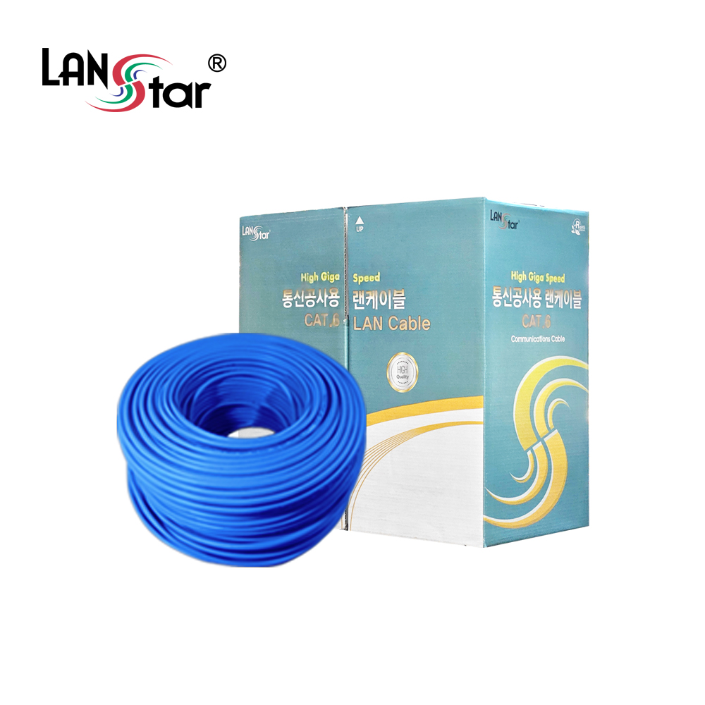 [LANstar] UTP 랜케이블 , CAT.6, BOX, 300M , Blue, BOA [10931] (2개)