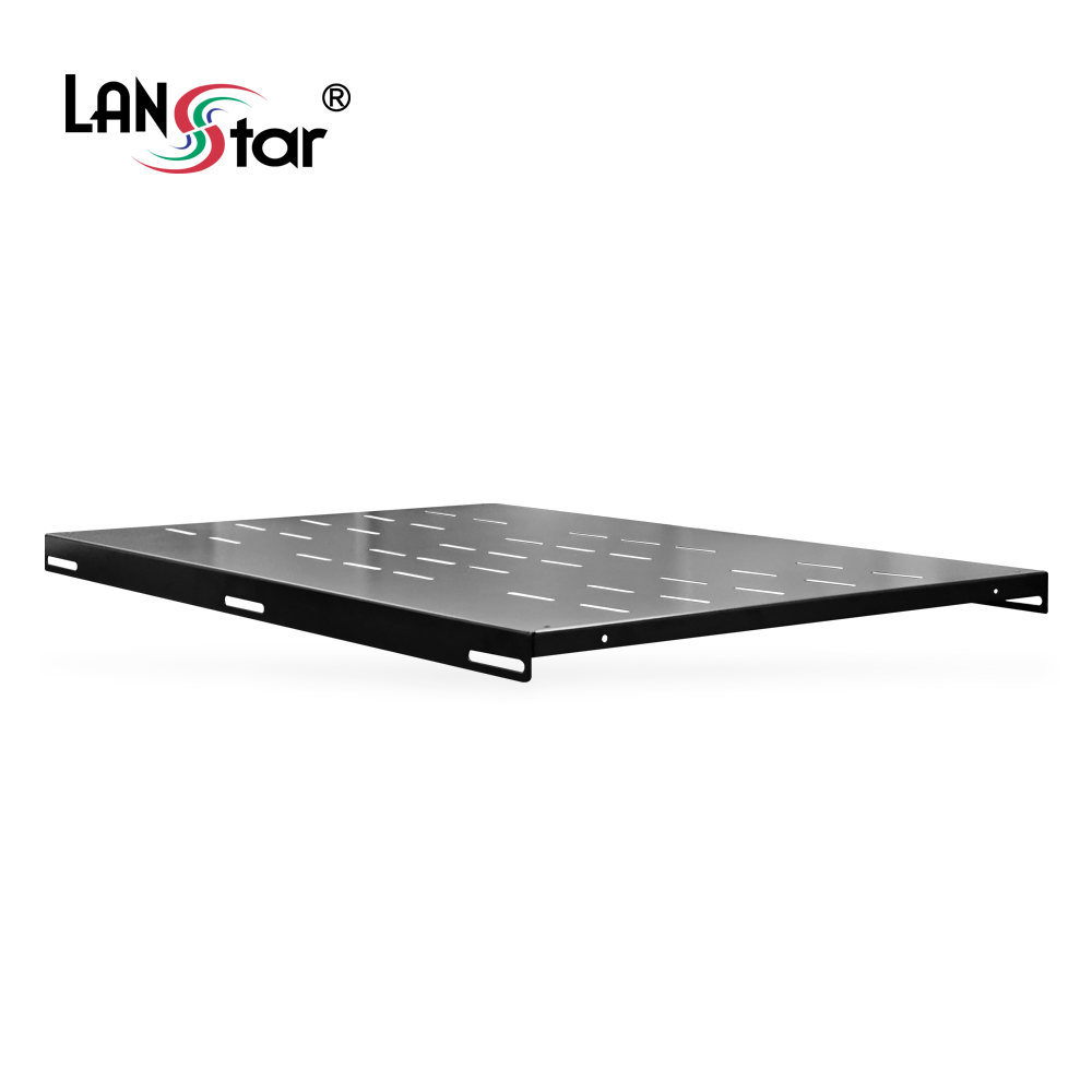 [LANstar] 고급형 랙 캐비넷 선반 485*700mm (W*D) Black [50075]