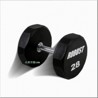 로버스트 28kg 아령 우레탄코팅 덤벨 28kg (1개) 