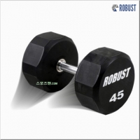 로버스트 45kg 아령 우레탄코팅 덤벨 45kg (1개) 