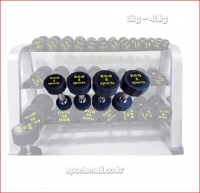 ECO 고무덤벨 /  고무아령 45kg ~50kg (1개당 가격)