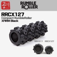 [RumbleRoller] 콤팩트 럼블롤러 엑스트라 블랙 RRCX127 30.5cm 폼롤러 원형 Compact RumbleRoller XFIRM Black 필라테스 마사지 폼롤러 (공식수입 정품)