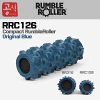 [RumbleRoller] 콤팩트 럼블롤러 오리지널 블루 RRC126 30.5cm 폼롤러 원형 Compact RumbleRoller Original Blue 필라테스 마사지 폼롤러(공식수입 정품)
